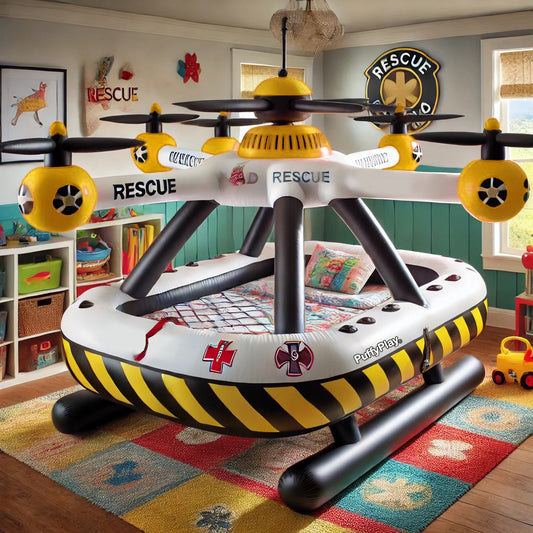 Cama para drones de rescate