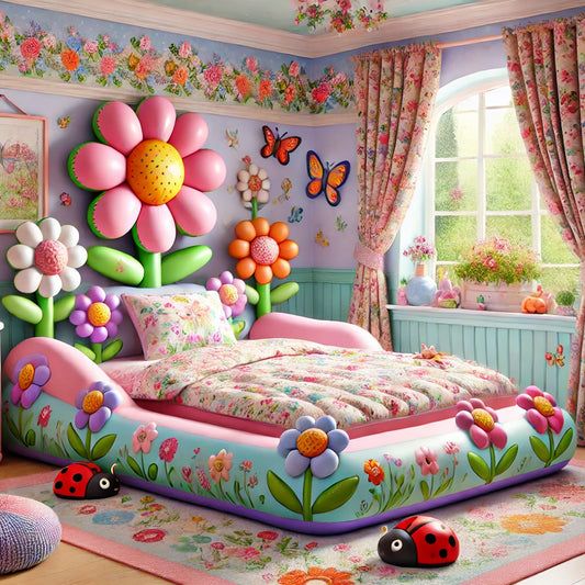 Cama de jardín de flores